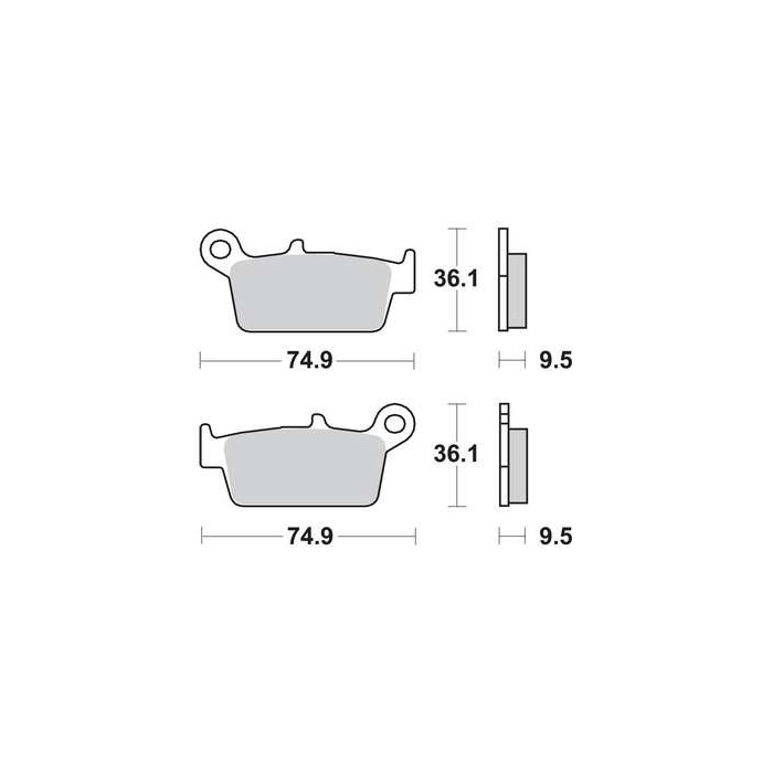 Galfer Sintered Metal brake pads for Yamaha, Suzuki, Honda, Kawasaki, TM, Gas Gas models