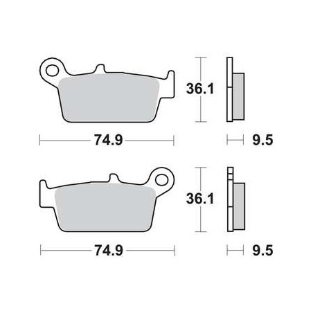Galfer Sintered Metal stabdžių kaladėlės Yamaha, Suzuki, Honda, Kawasaki, TM, Gas Gas modeliams