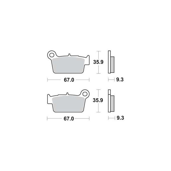 Galfer Sintered Metal stabdžių kaladėlės Yamaha, Suzuki, Kawasaki, Sherco, Aprilia modeliams