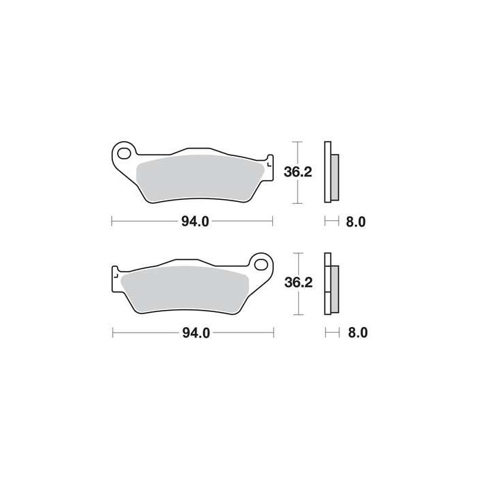 Galfer Semi Metal stabdžių kaladėlės Yamaha YZF R125, KTM, Aprilia, Husqvarna, TM, Gas Gas modeliams