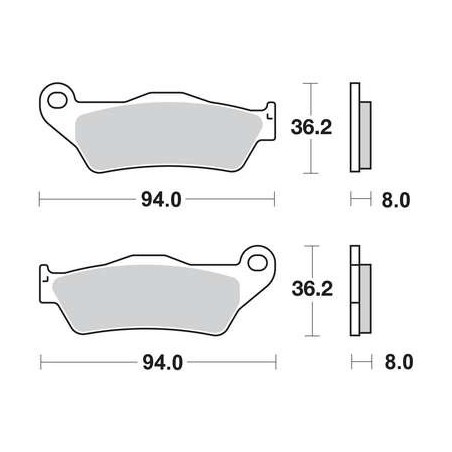 Galfer Semi Metal stabdžių kaladėlės Yamaha YZF R125, KTM, Aprilia, Husqvarna, TM, Gas Gas modeliams