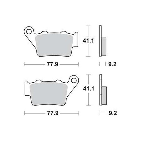 Galfer Semi Metal rear brake pads for Yamaha WR 125, Husqvarna, KTM, Gas Gas, Aprilia models