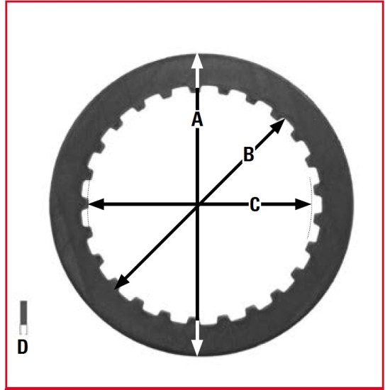 TRW LUCAS clutch discs HONDA VF 750 83-84, GL 1000 GOLDWING 77-79,