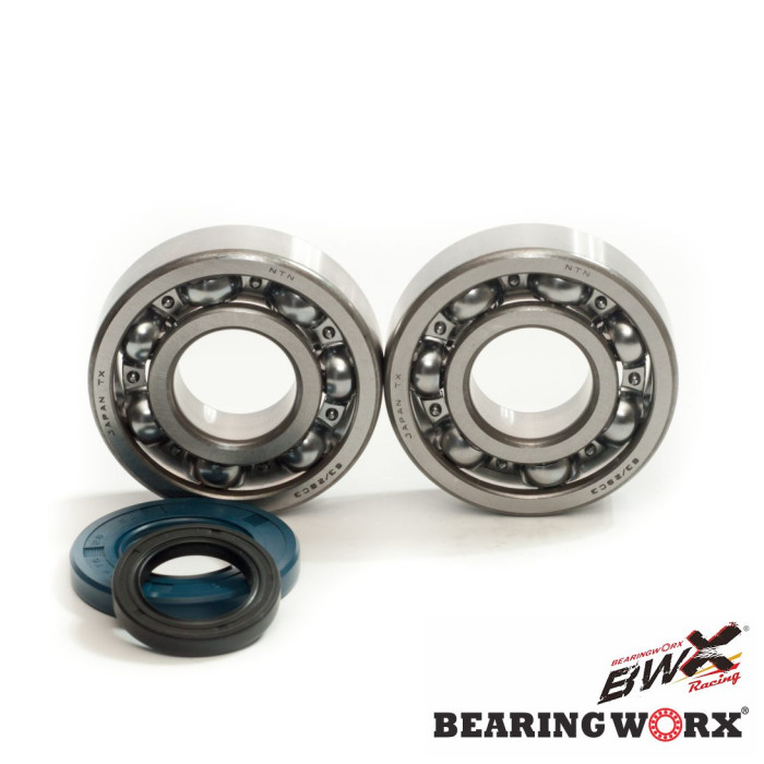 BEARING WORX alkūninio veleno guoliai su riebokšliais SUZUKI RM250 03-04 (MADE IN JAPAN) (NTN) (24-1046)