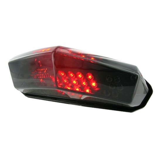 Derbi Senda STR8 Black Line LED tail light with turn signals