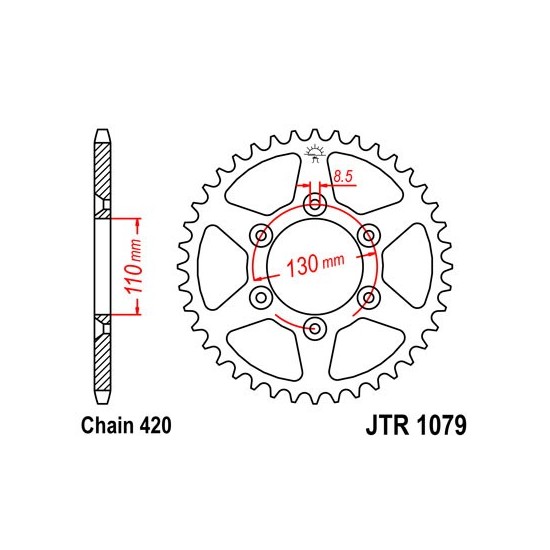 CPI SM rear sprocket 62 teeth