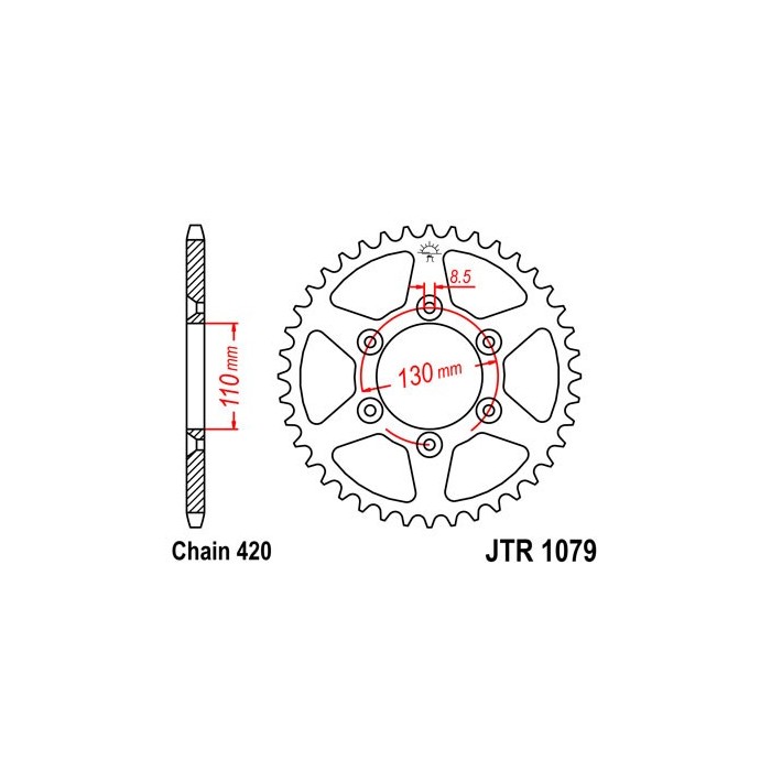 CPI SM rear sprocket 62 teeth