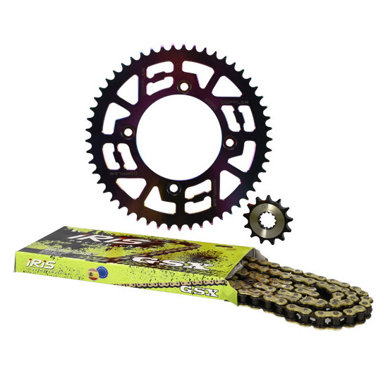 CHAIN KIT DOPPLER ALU FOR BETA FACTORY 05 / RR SM 05 420 13X53 TEETH D100 4 FIX ALU NEOCH