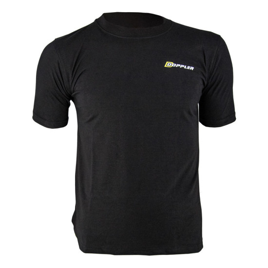 DOPPLER BLACK T-SHIRT - SIZE: XL
