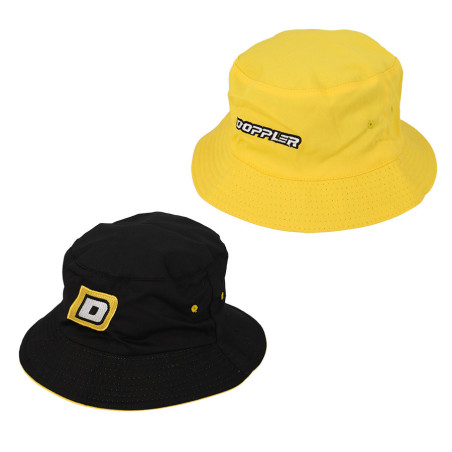 REVERSIBLE BUCKET HAT DOPPLER BLACK / YELLOW - ONE SIZE
