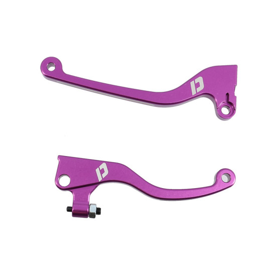 BRAKE LEVER -SCOOTER- DOPPLER FOR BOOSTER 2004- / STUNT / ROCKET - CNC PURPLE (PAIR)