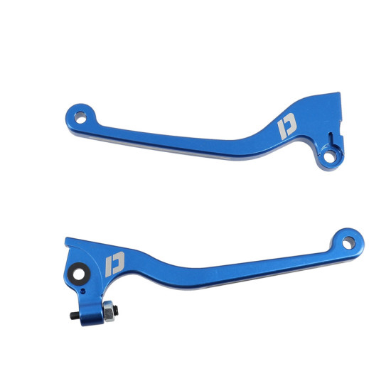 LEVER -GEARED 50c- DOPPLER FOR DERBI SENDA SM / R RACE 2003- 2009 - CNC BLUE (PAIR)