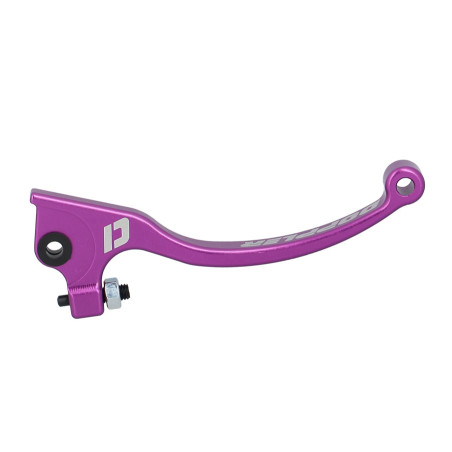 BRAKE LEVER -GEARED 50c- DOPPLER FOR DRD (PAIR)O 05 10 / RIEJU MRT (PAIR)O / MRT- 13 AJP- CNC PURPLE