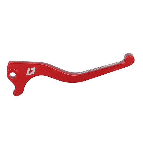 BRAKE LEVER -GEARED 50c- DOPPLER FOR DERBI SENDA / SMT 11- / GPR NUDE 06- / EVO 08 CNC RED