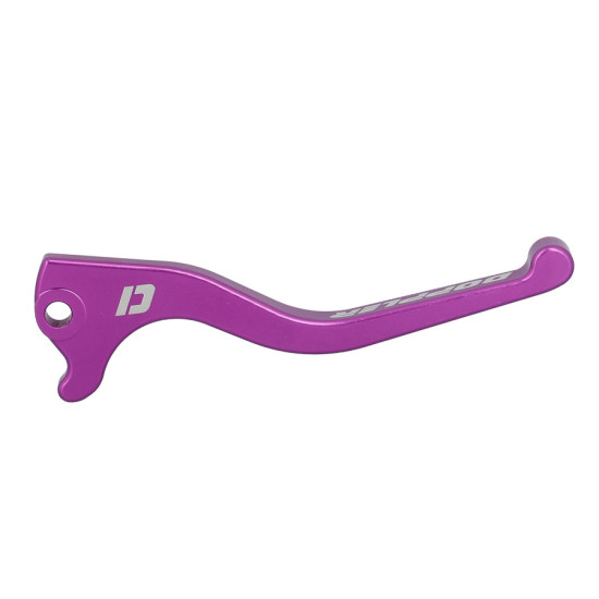 BRAKE LEVER -GEARED 50c- DOPPLER FOR DERBI SENDA / SMT 11- / GPR NUDE 06- / EVO 08 CNC PURPLE