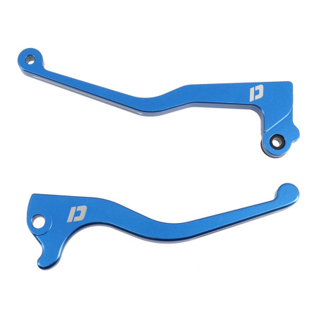 LEVER -GEARED 50cc- DOPPLER FOR DERBI SENDA / SMT 11- / GPR NUDE 06- / EVO 08 CNC BLUE (PAIR)