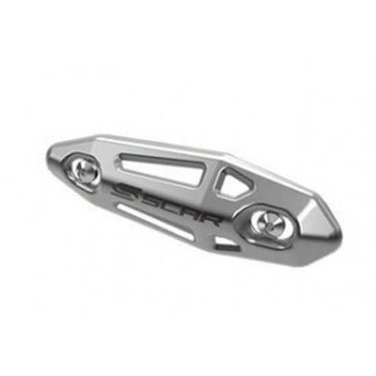 SCAR RACING exhaust elbow protection 4T - stainless steel color gray