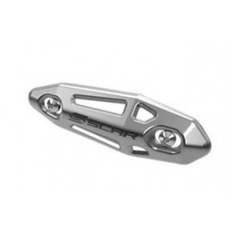SCAR RACING exhaust elbow protection 4T - stainless steel color gray