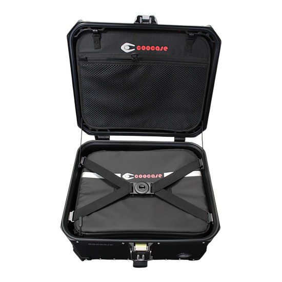 KUFER CENTRALNY ALUMINIOWY COOCASE 55L KEYLESS CZARNY