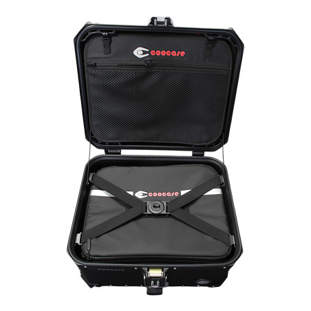 KUFER CENTRALNY ALUMINIOWY COOCASE 55L KEYLESS CZARNY