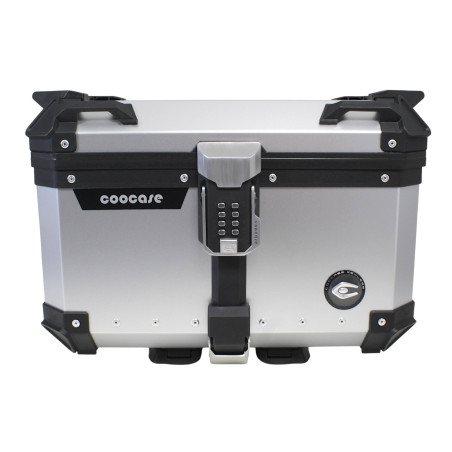 KUFER CENTRALNY ALUMINIOWY COOCASE 55L KEYLESS SREBRNY