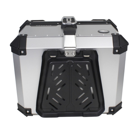 KUFER CENTRALNY ALUMINIOWY COOCASE 55L KEYLESS SREBRNY