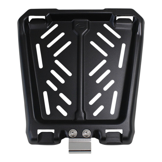 KUFER CENTRALNY ALUMINIOWY COOCASE 55L KEYLESS Z WYSUWANYM OPARCIEM CZARNY