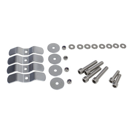KUFER CENTRALNY ALUMINIOWY COOCASE 55L KEYLESS Z WYSUWANYM OPARCIEM SREBRNY