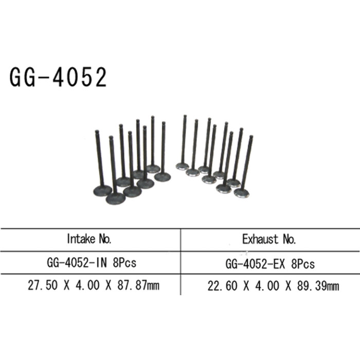 VESRAH exhaust valve KAWASAKI ZX6RR 04 (ZX600M1) (OEM: 12005-0011) (1pc.) (MADE IN JAPAN)