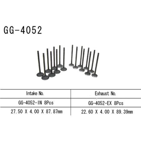 VESRAH Exhaust valve KAWASAKI ZX6RR 04 (Zx600m1) (OEM: 12005-0011) (1pcs.) (Made in Japan)
