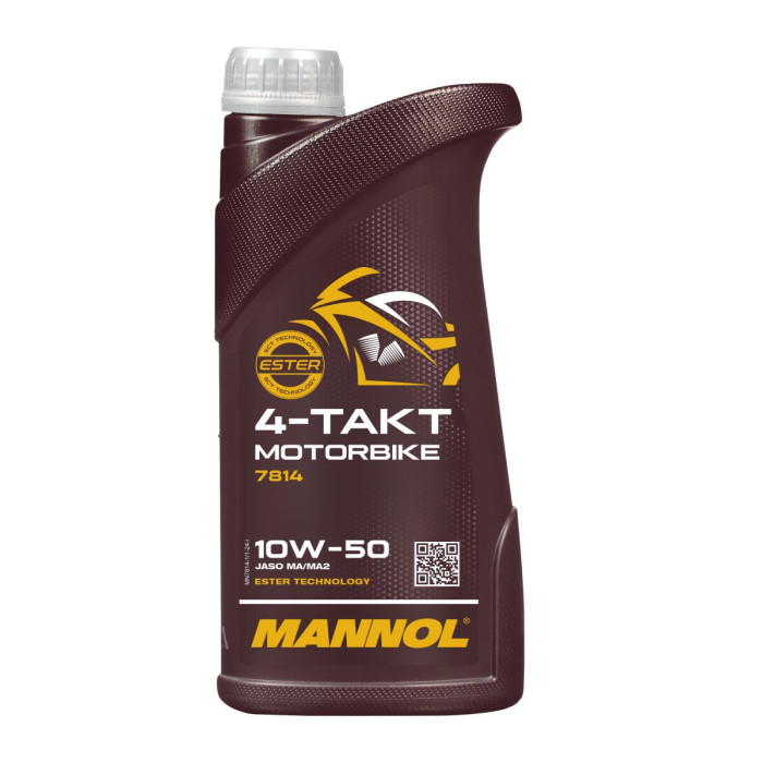 MANNOL 4T motociklų variklio alyva 10W50 sintetinis esteris 1L