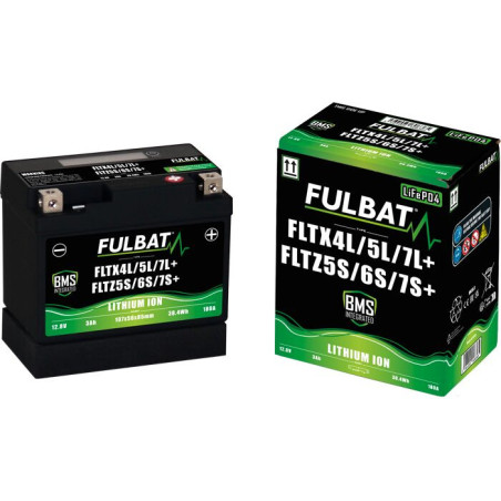 NEPRIŽIŪRĖTINA LIFEPO4 LITIO JONŲ AKUMULIATORIUS FULBAT FLTX4L / 5L / 7L - FLTZ5S / 6S / 7S