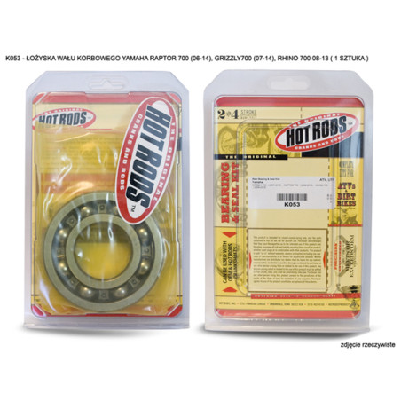 HOT RODS crankshaft bearings YAMAHA RAPTOR YFM 700 (06-18), GRIZZLY 700 (07-15), RHINO 700 08-13 ( 1 pcUKA )