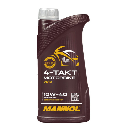 MANNOL 10W40 4T motociklų esterių sintetinė variklio alyva 1L