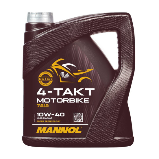 MANNOL 10W40 4T motociklų esterių sintetinė variklio alyva 4L