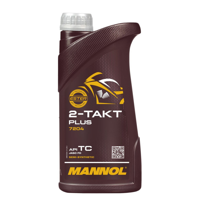 MANNOL 2T PLUS pusiau sintetinė variklio alyva 1 l