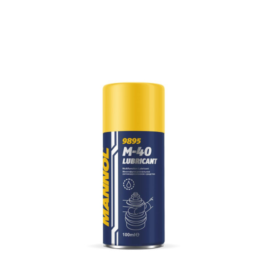 MANNOL M40 DAUGIAFUNKCIS TEPALAS 100ML (ĮSISKVERBIANTIS, VALANTIS, ANTIKOROZINIS, DRĖGMĘ ATSPARUS)