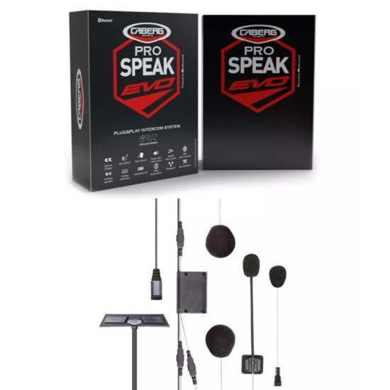 CABERG domofonas CABERG PRO SPEAK EVO šalmams (tinka visiems CABERG šalmams), veikimo nuotolis 200 m (EL)