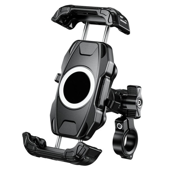 „BIKETEC“ motociklo antivibracinis telefono laikiklis su greitu užraktu, tvirtinamas prie vairo, tipas: R22
