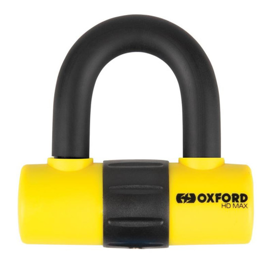 OXFORD stabdžių disko apsaugos nuo vagystės spyna HD MAX 14 mm, geltona, fluorescencinė