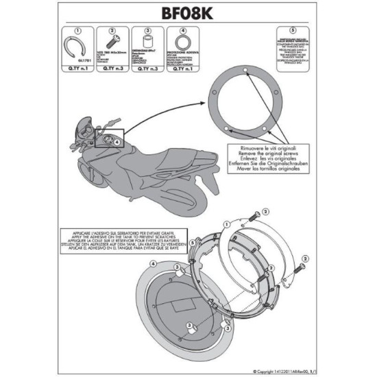 KAPPA DUCATI bako užrakto laikiklis