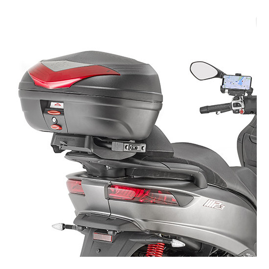 KAPPA CENTRINIS DĖŽUTĖS RĖMAS PIAGGIO MP3 350 / 400 / 500 SPORT / BUSINESS '18-'21 (BE PLOKŠTELĖS)
