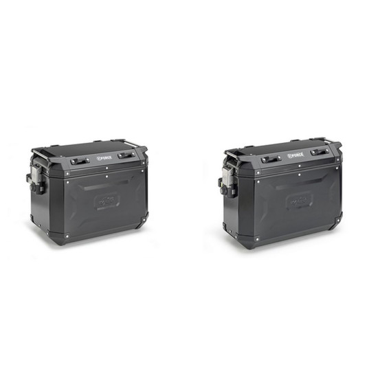 KAPPA KUFRY BOCZNE 48L MONOKEY CAM SIDE KVG48B K'VOYAGER ALUMINIOWE PRAWY / LEWY KOLOR CZARNY ANODOWANY BLACK LINE