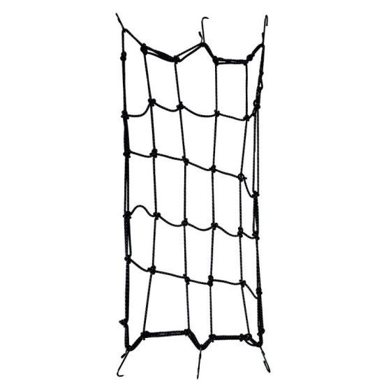 OXFORD SIATKA (PAJĄK) NA BAGAŻE Z 6 HAKAMI 30CM / 30CM KOLOR CZARNY (ZASTĘPUJĘ OF127)