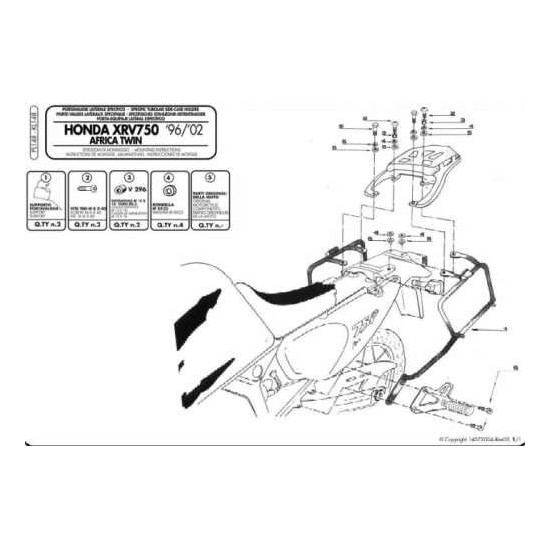 KAPPA MONOKEY SIDE CASES HONDA XRV 750 AFRICA TWIN (93-02) - ALSO FOR MONOKEY KMS K'MISSION ALU MONOKEY SIDE CASES