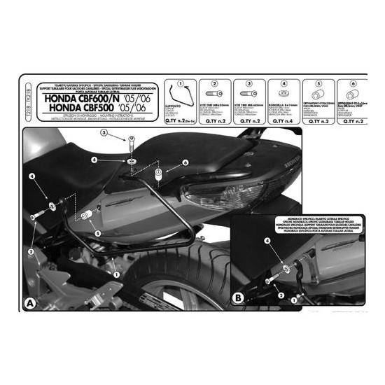 KAPPA ŠONINIS BAGAŽINĖS LAIKRODZYS HONDA CBF 500 '04-'12, CBF 600S / N '04-'09, CBF 1000 '06-'09