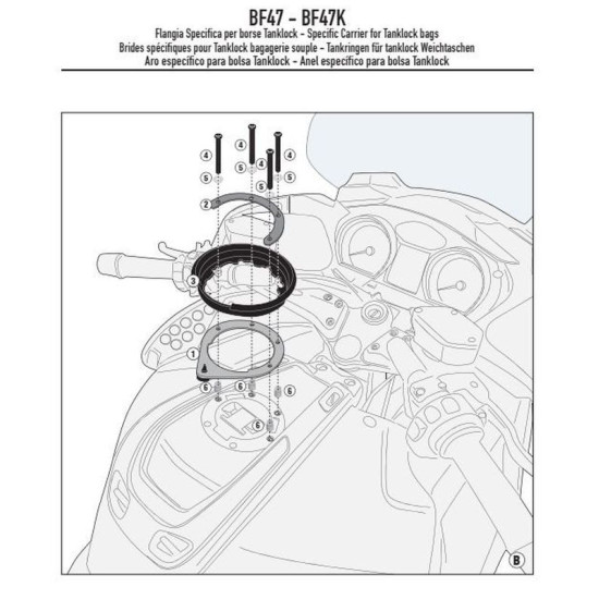KAPPA TANKLOCK MONTAS BMW R 1200RT (05-13)