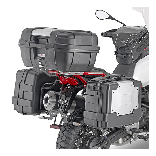 KAPPA STELAŻ KUFRÓW BOCZNYCH SZYBKIEGO MONTAŻU MONOKEY MOTO GUZZI V85 TT '19-'23 - RÓWNIEŻ POD KUFRY MONOKEY KMS K'MISSI