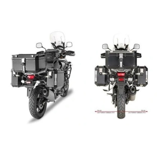 KAPPA ŠONINIS LAIKIKLIS, MONOKEY, PUSĖS KUMPLIS, SUZUKI DL 1000 V-Strom '14-'19, - KFR K'FORCE IR KVG K'VOYAGER ALIUMINI