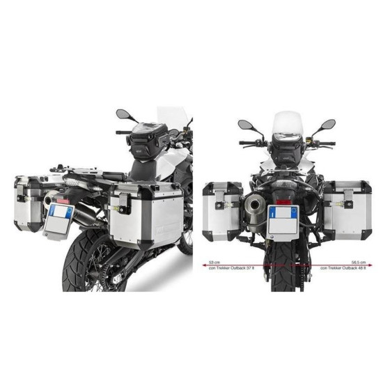 KAPPA MONOKEY ŠONINIAI DĖŽĖS SU VENTILIATORIUMI, SKIRTOS BMW F 650 GS / F 800 GS (08-17), F 700 GS (13-17) - SKIRTOS KFR